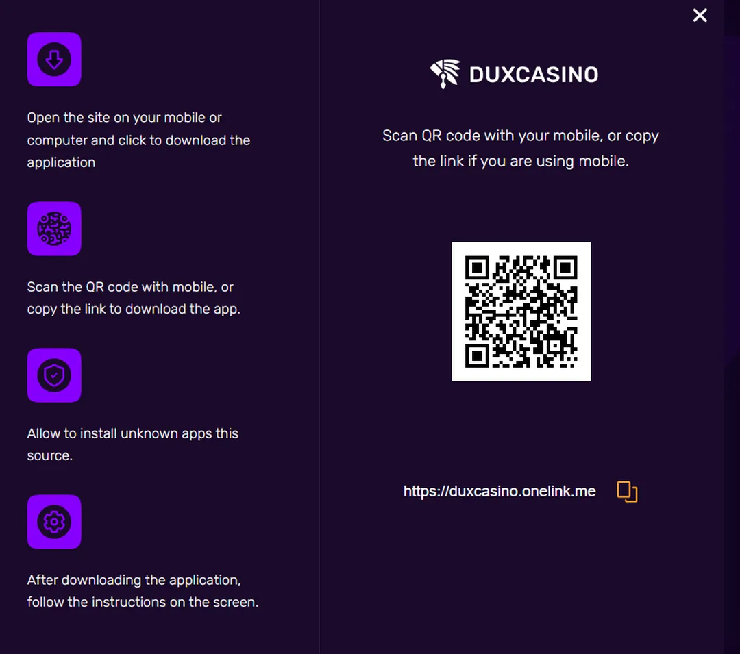 Duxcasino Installatieproces voor iOS